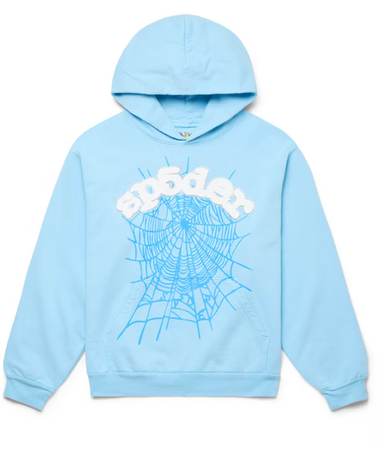 Sp5der Hoodie "Sky Blue"