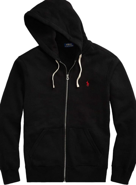 Polo Hoodie "Black"